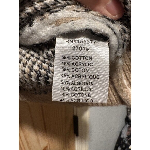 Miracle USA Sweater Womens Cheetah Print V-Neck Oversized Tunic Cozy Long Sleeve - Picture 3 of 4